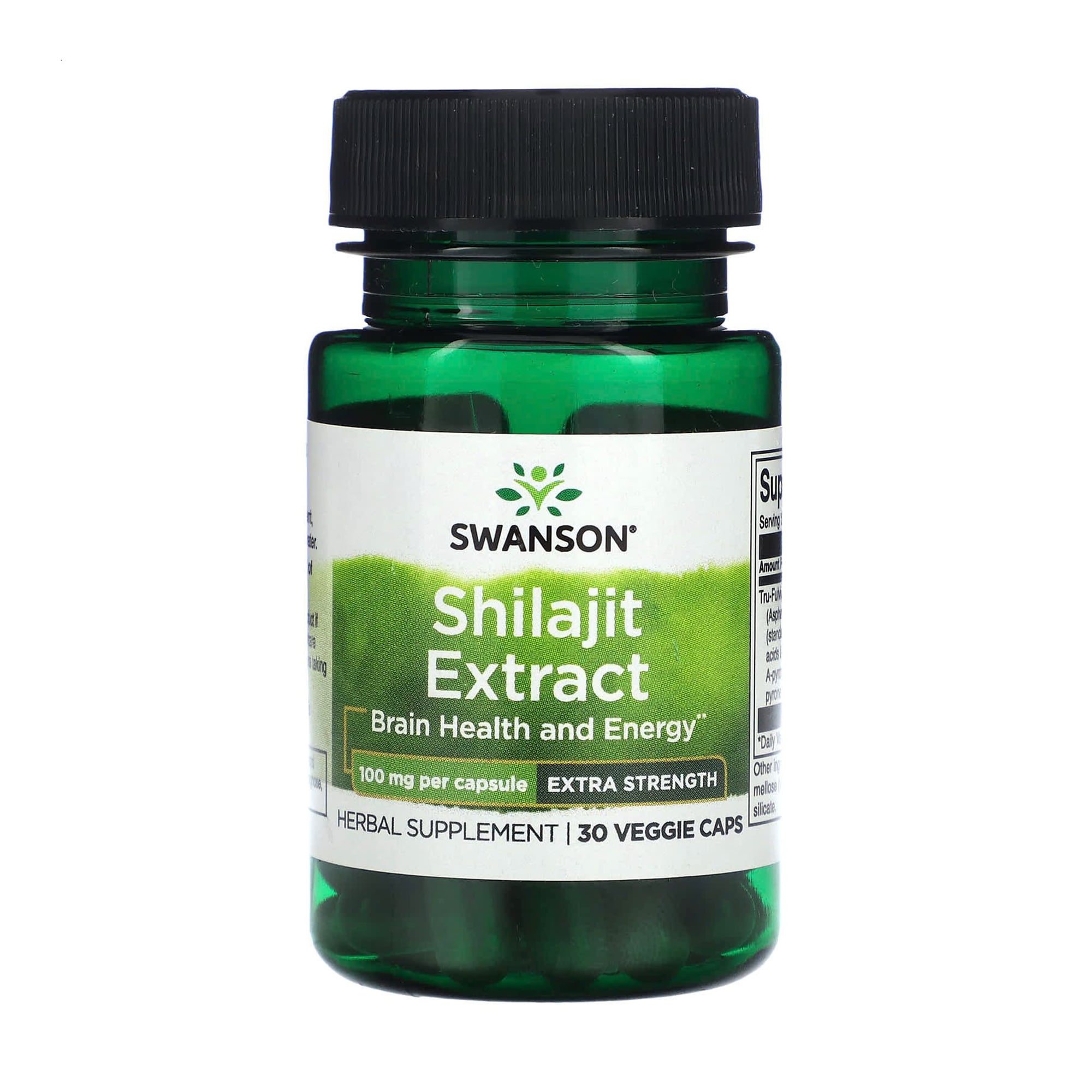 Екстракт мумійо Swanson Shilajit Extract 100 мг, 30 веганських капсул